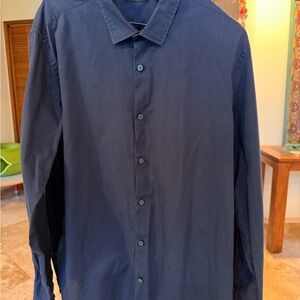Alfani Midnight Blue button up